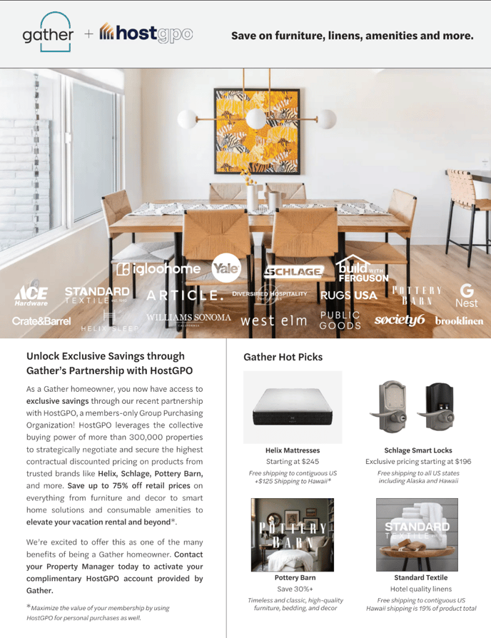 HostGPO Homeowner Value Flyer